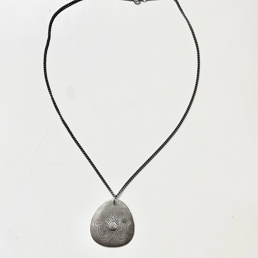 Vintage Silver Pendant Necklace